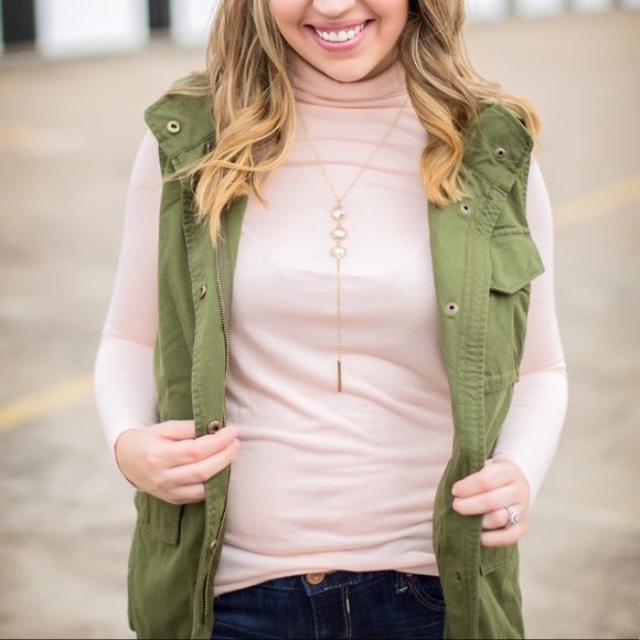 J. Crew Tops - J. Crew Tissue Turtleneck Tee in Blush